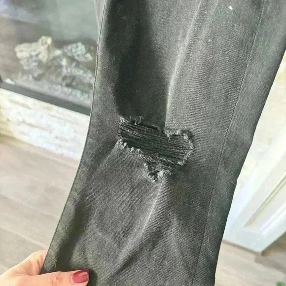 7 For All Mankind Black Jeans Ankle High Waist Gwenevere - Picture 4 of 4